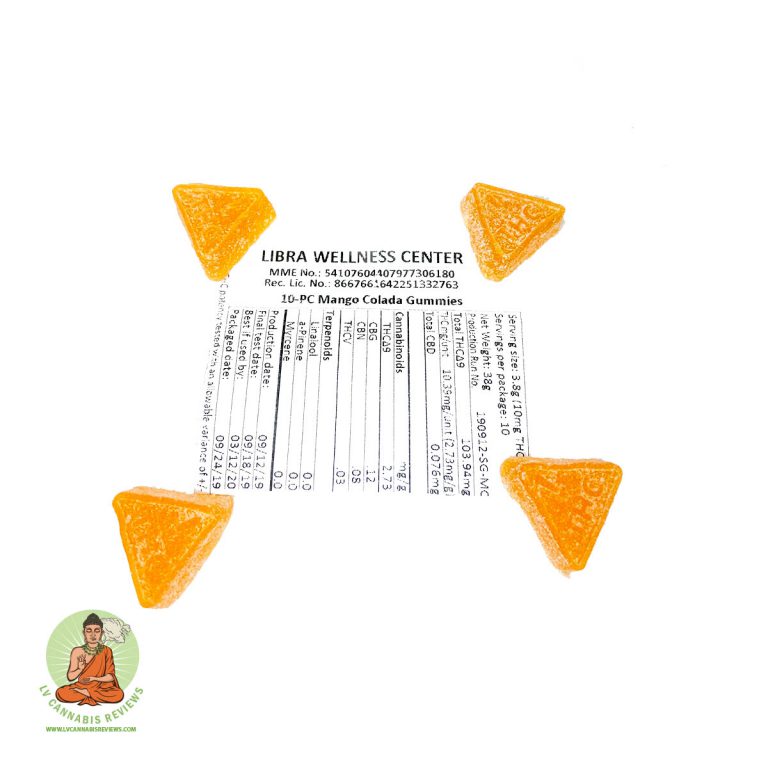 Splash Mango Colada Gummies Review Curaleaf Dispensary January 2020